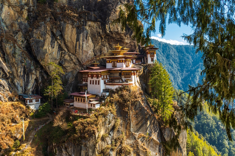 Bhutan bergklooster Taktshang