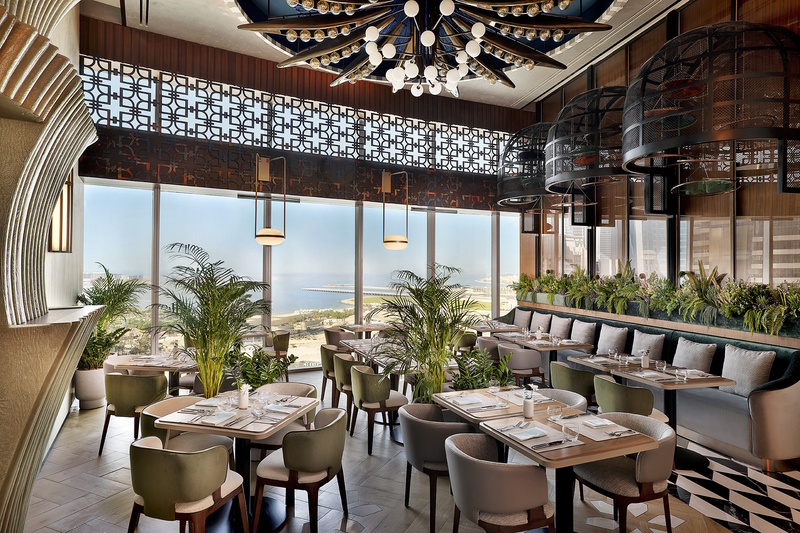 Dubai hoogste hotel met restaurant