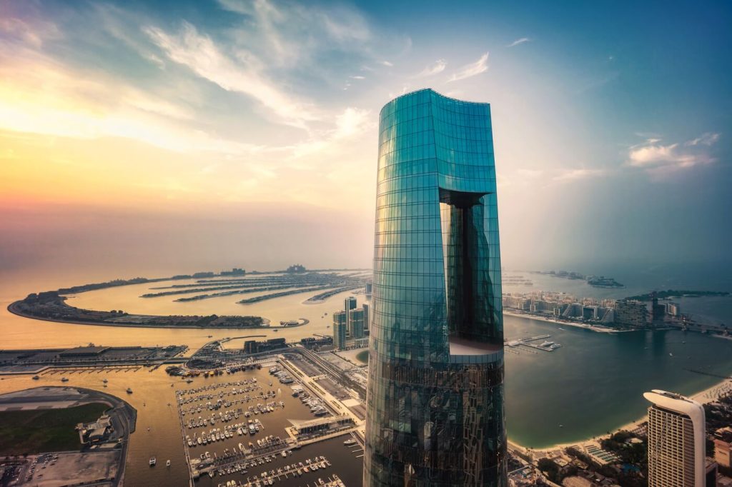 Dubai hoogste hotel ter wereld