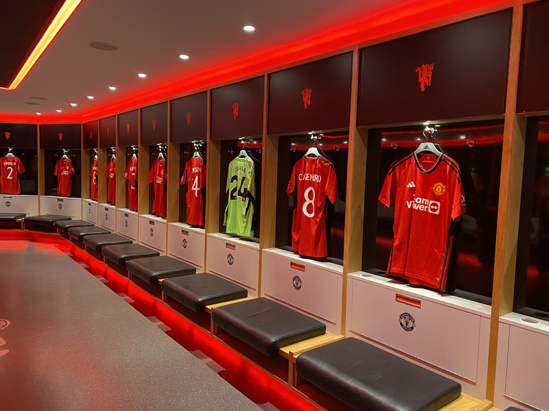 Kleedkamer Manchester Old Trafford