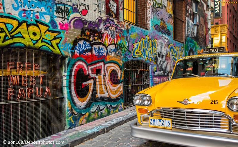 Melbourne vakantie straat