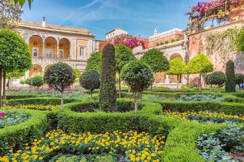 Tuin Casa de Pilatos in Sevilla
