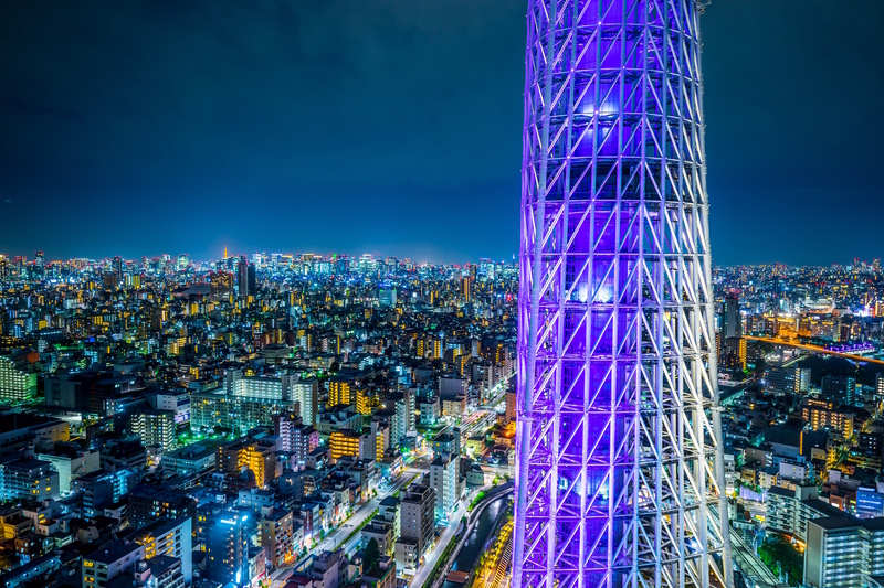 Tokyo Skytree nacht
