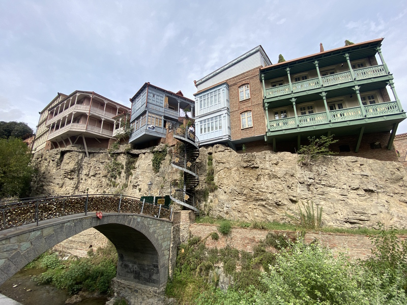 Georgië Tbilisi huizen