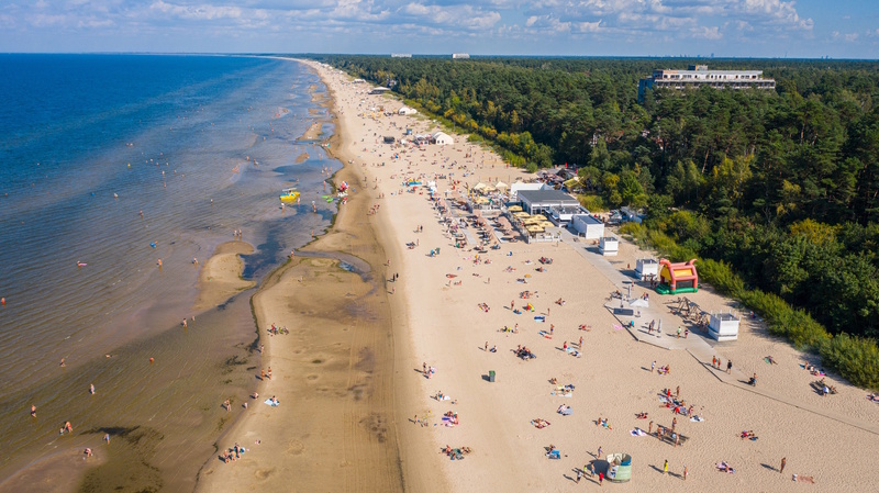 Letland Jurmala strand