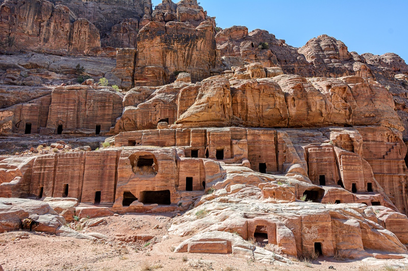 Woestijnstad Petra koninklijke tombes