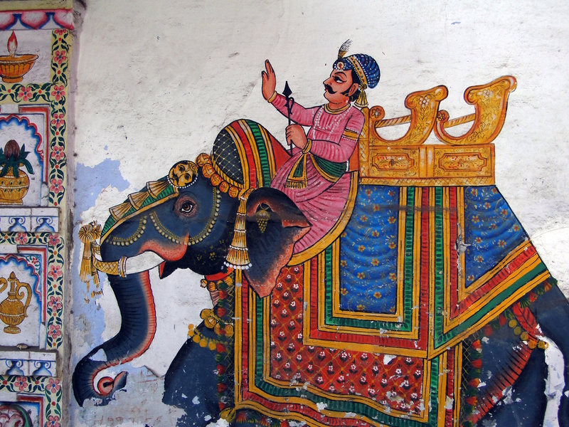 Udaipur muurschildering