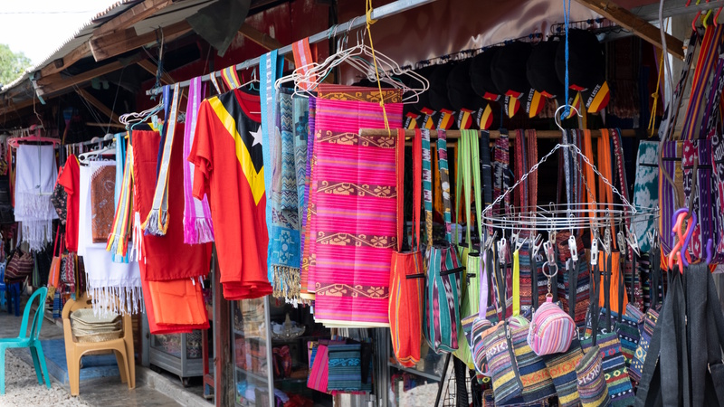 Tais Markt in Oost-Timor