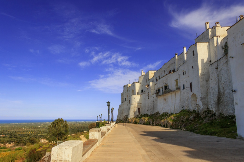 Ostuni stadsmuur wandelpad