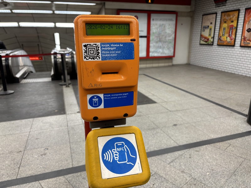 Boedapest ticket valideren