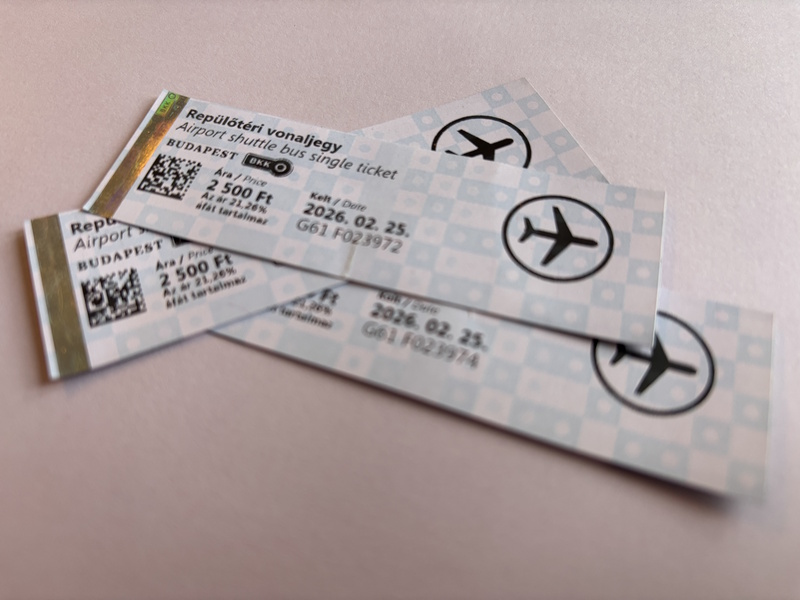 Boedapest tickets luchthavenbus