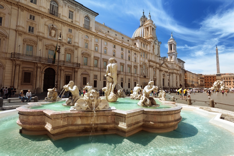 Fontein Piazza Navona Rome