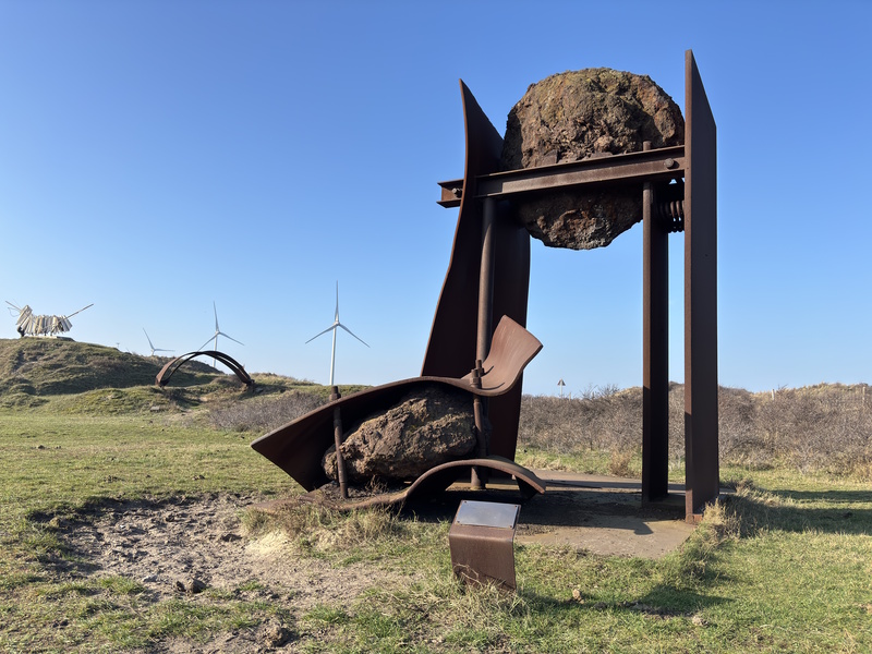 Wijk aan Zee beeldenpark staal