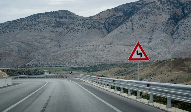 Albanië verkeersbord