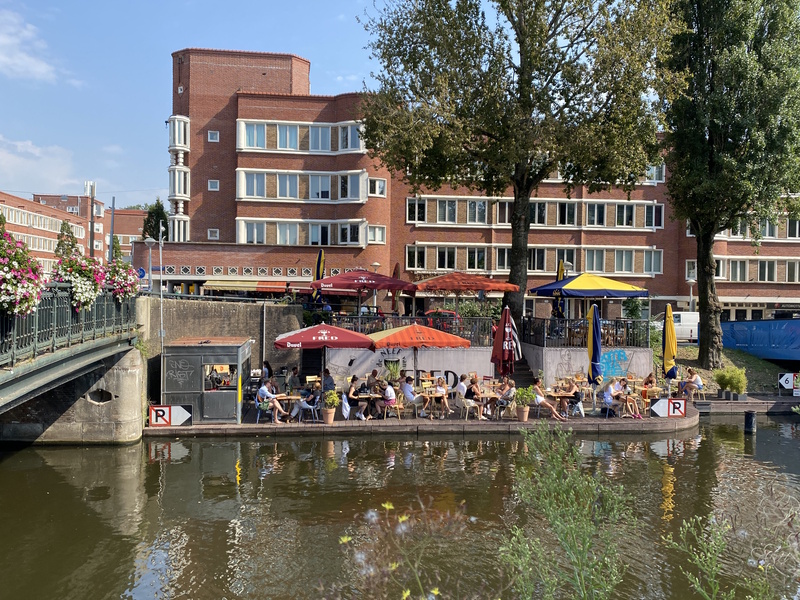 Amsterdam terrassen water Neef van Fred