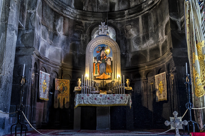 Armenië Geghard klooster interieur
