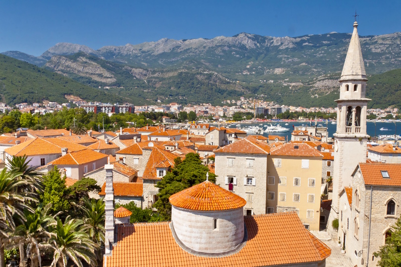 Budva citadel uitzicht