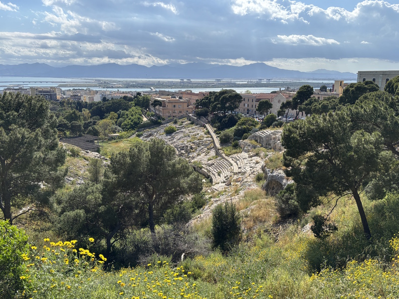 Cagliari amfitheater uitzicht