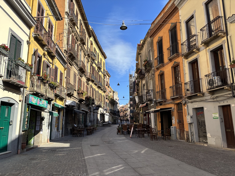 Cagliari voetgangersstraat