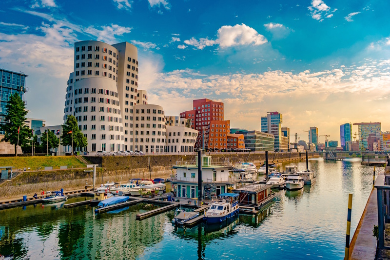 Duitsland Düsseldorf haven