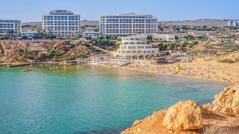 Malta hotel strand