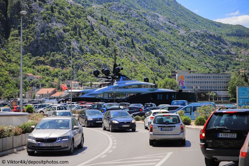 Montenegro autorijden drukte