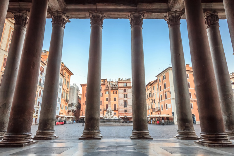 Pantheon Rome zuilen