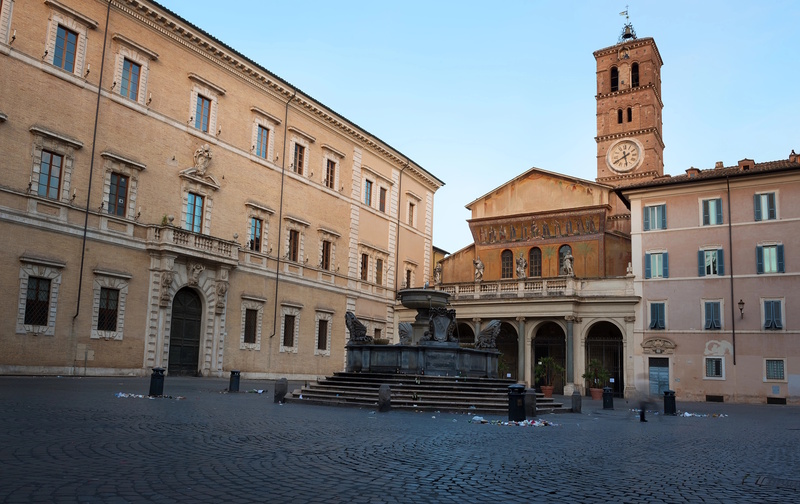Rome Trastevere basiliek