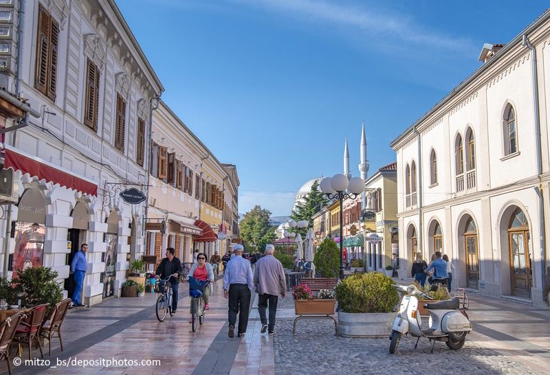 Shkodër voetgangersstraat