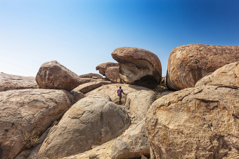 Stenen Iona National Park Angola