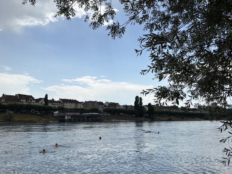 Basel Rijn drijven