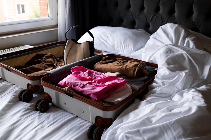 Koffer nooit op bed leggen hotel