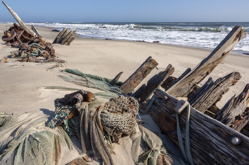 Skeleton Coast in Namibië