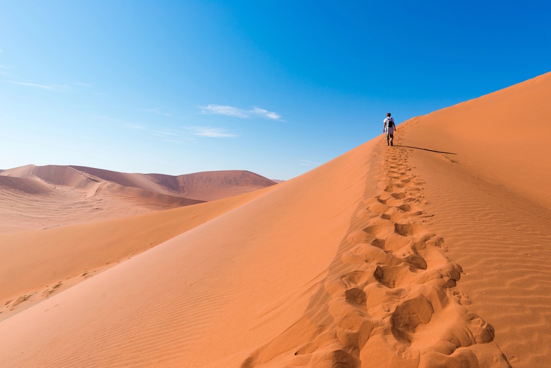 Namibië Sossusvlei wandelen