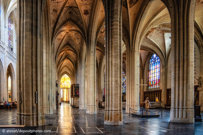 Antwerpen kathedraal interieur