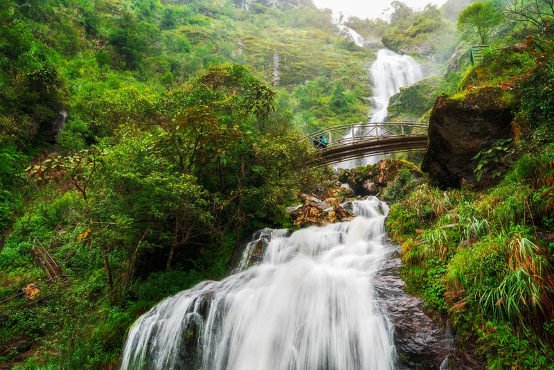 Silver Waterfall bij Sapa