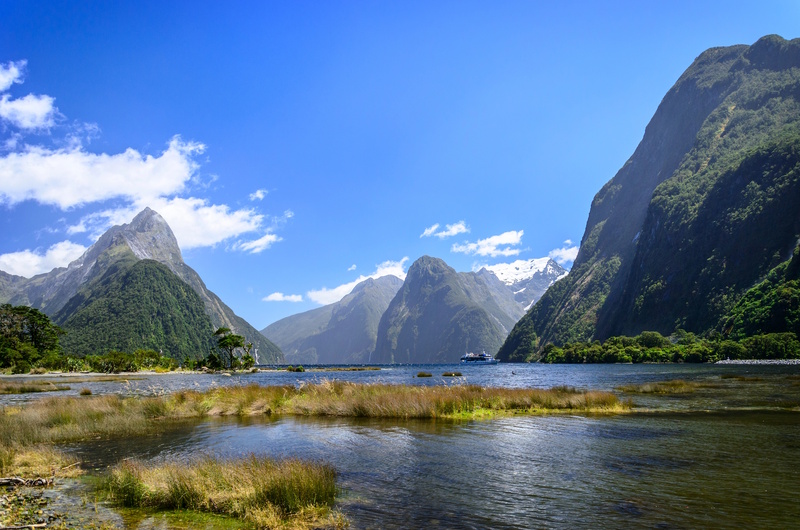 Fjord Milford Sound Nieuw-Zeeland
