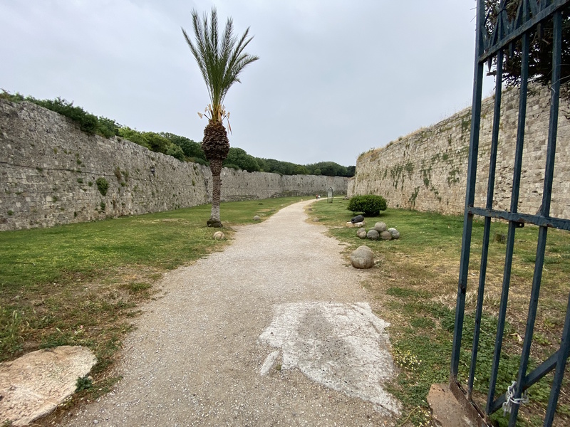 Rhodos-stad stadsmuur