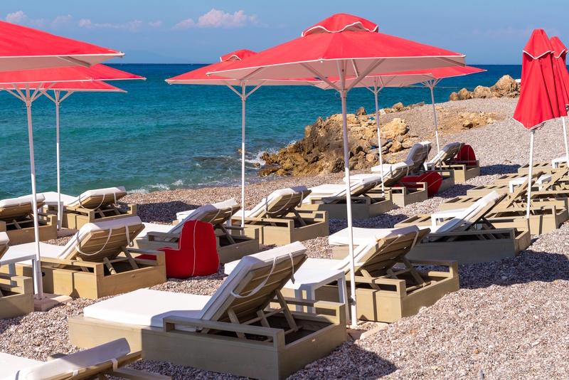 Rhodos-stad strand