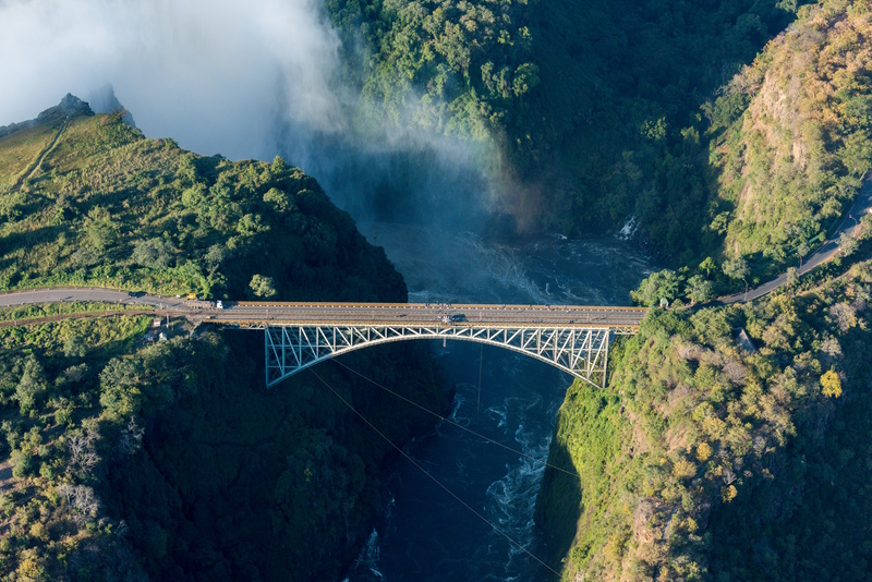 Victoria watervallen brug