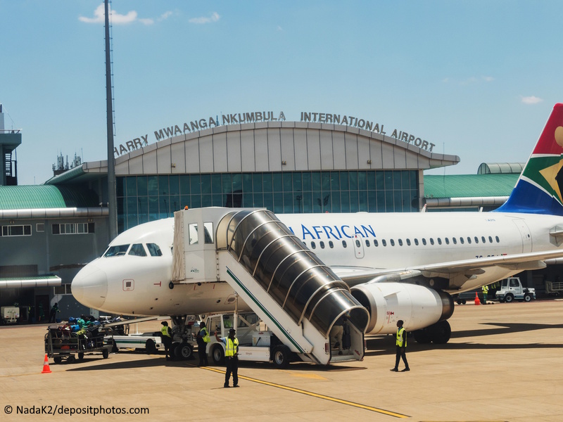 Victoria watervallen luchthaven Zambia