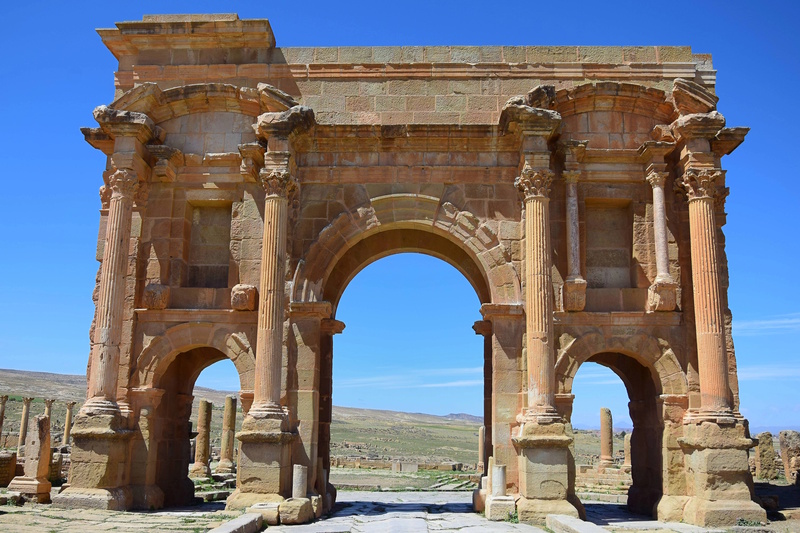 Algerije Timgad poort