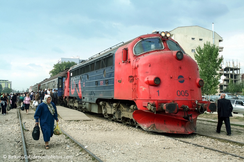 Kosovo vervoer trein