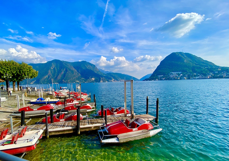 Lugano meer boten